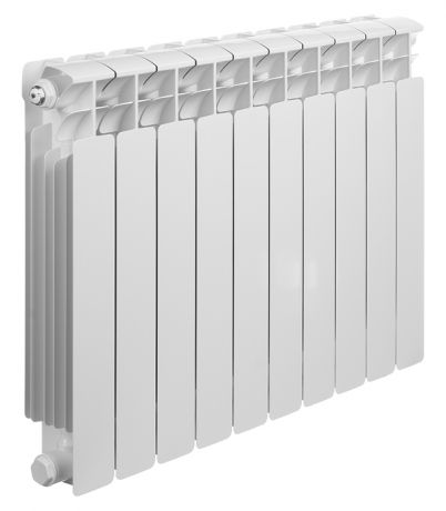 Радиатор биметаллический Rifar Base Ventil 500 мм 10 секций 3/4 нижнее правое подключение белый