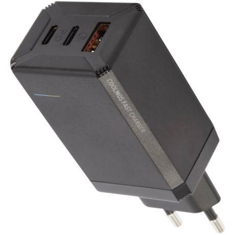 Сетевое зарядное устройство UNBRÖKE PD-80 QC3.0 + 2xType-C 65W черное
