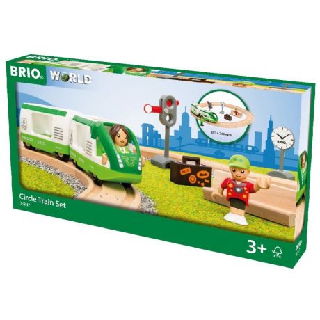Brio Набор с зеленым пассажирским поездом 33847