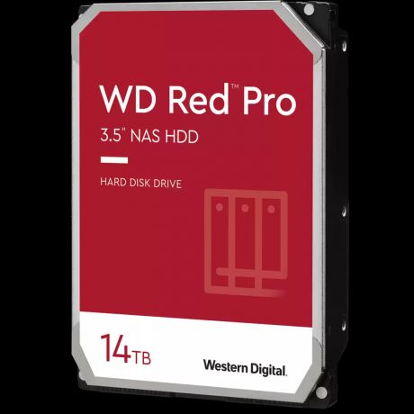 Внутренний жесткий диск 3,5" 14Tb Western Digital (WD141KFGX) 512Мб 7200rpm SATA3 Red Pro