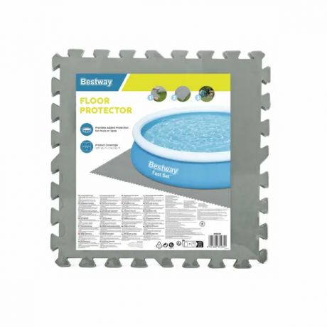 Подложка для бассейна Bestway полиэтилен 50x50 см серый