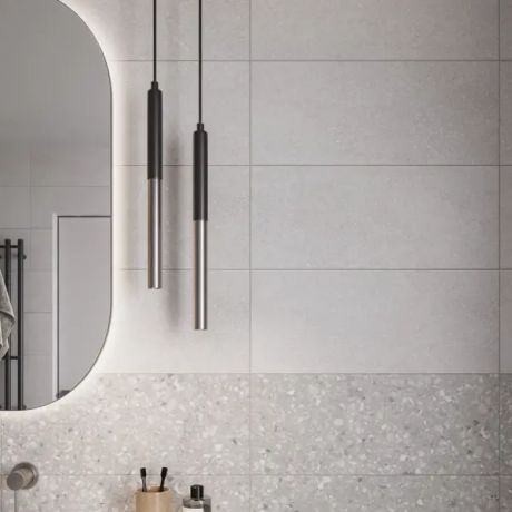 Настенная плитка Cracia Ceramica Bravo 01 25x60 см 1.2 м² цвет серый