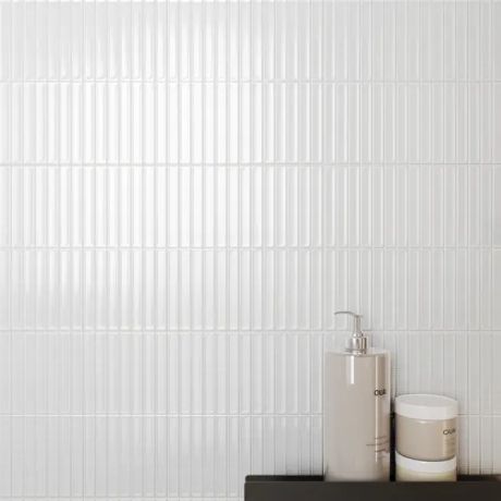 Настенная плитка Cracia Ceramica Shine 02 25x60 см 1.2 м² цвет белый