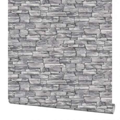 Обои виниловые Palitra Home Rubble серые 0.53 м 11026-14