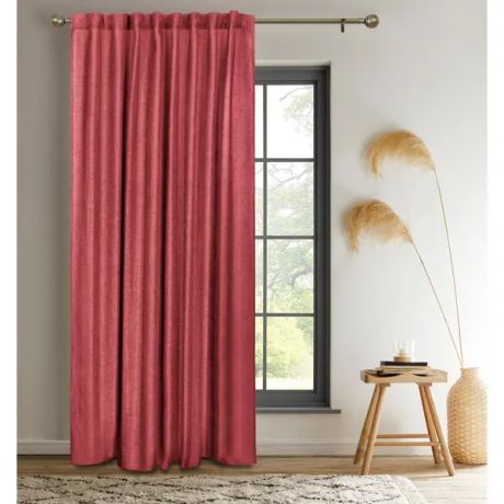 Штора на ленте со скрытыми петлями Kreaforta Looks 200x260 см терракот