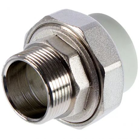 Муфта комбинированная FV-Plast 1 1/4"x40 мм НР полипропилен 237040