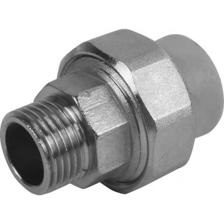 Муфта разъемная FV-Plast 1/2"x20 мм НР полипропилен 237020