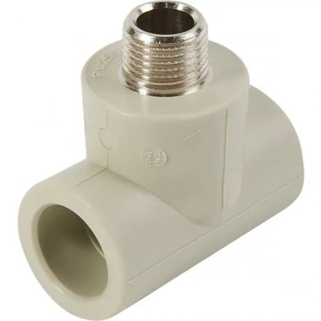 Тройник комбинированный FV-Plast 25x1/2"x25 мм НР полипропилен 222526