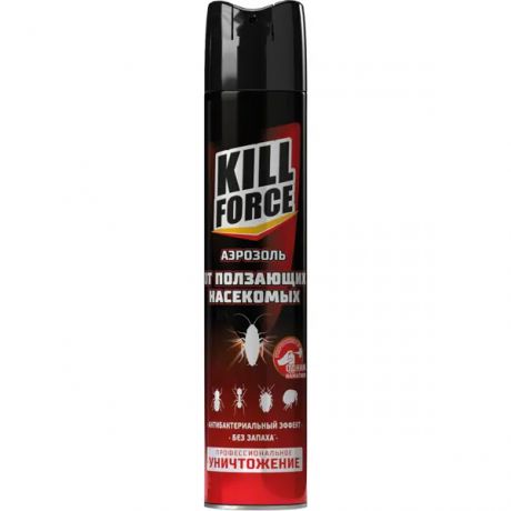 Инсектицид от ползающих насекомых Kill Force аэрозоль 350 мл