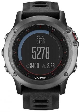 Garmin Умные часы fenix 3 Grey, серый с черным ремешком, HRM - Run (010-01338-11)