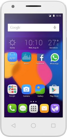 Alcatel One Touch 5019D PIXI 3 (4,5) LTE Dual sim White
