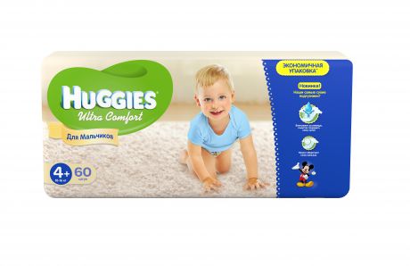 Huggies Ultra Comfort Mega 4+ для мальчиков