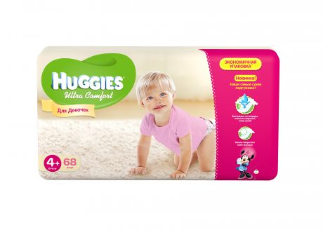 Huggies Ultra Comfort Giga для девочек 4+