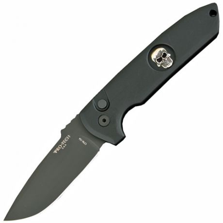 PRO-TECH Rockeye (PR/LG Skull-DLC) - автоматический складной нож (Black)