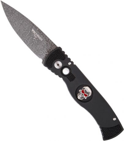 PRO-TECH TR-2 (PR/TR-2DamSkullRuby) - автоматический складной нож (Black)