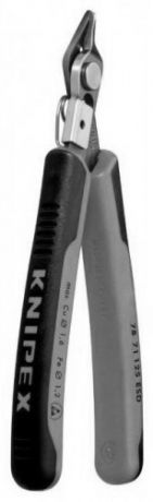Knipex KN-7871125 - кусачки для электроники прецизионные (Black/Grey)