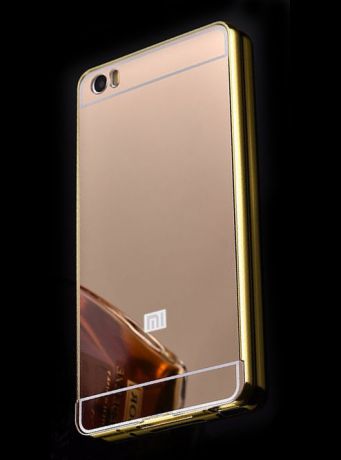 Чехол алюминиевый для телефона Xiaomi Mi5 (Золотой)