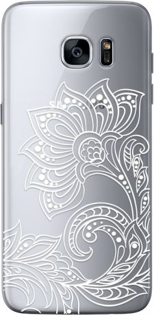 Deppa для Samsung Galaxy S7 Edge Boho-Цветок прозрачный