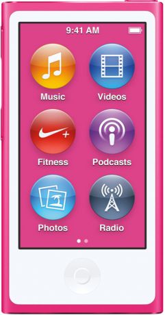 Apple iPod Nano 16Gb Pink (MKMV2RU/A)