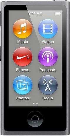 Apple iPod Nano 16Gb Black (MKN52RU/A)