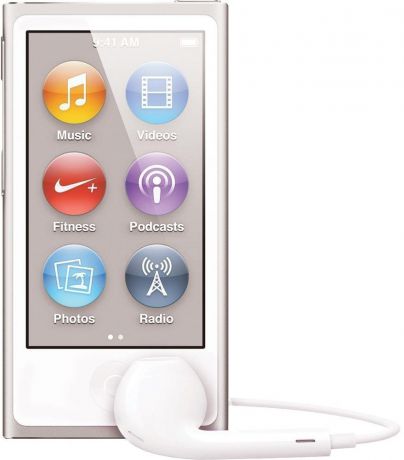 Apple iPod Nano 16Gb Silver (MKN22RU/A)