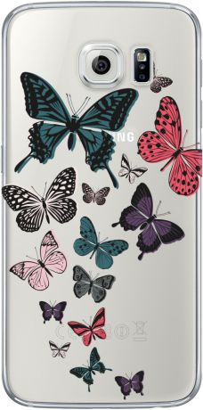 Deppa Art case для Samsung Galaxy S7 Military-Бабочки 2 прозрачный