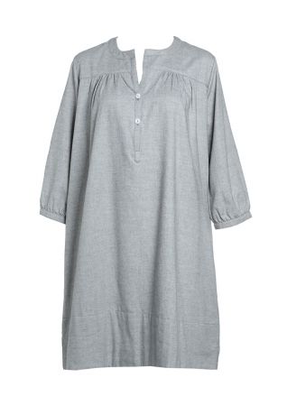 SUNDAY IN BED - Daisy - Фланелевая ночная рубашка - Серый меланж