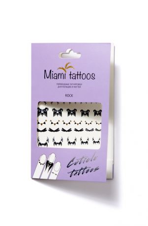 Miami Tattoos Флэш тату для пальцев и ногтей "Rock" MT0006