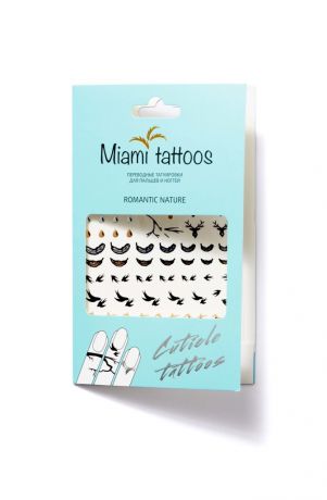 Miami Tattoos Флэш тату для пальцев и ногтей "Romantic Nature" MT0007