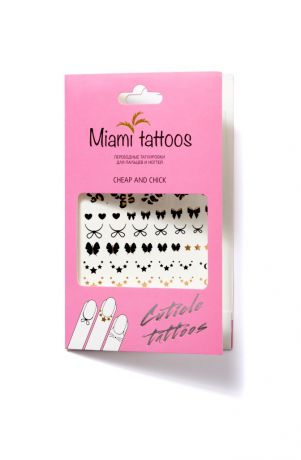 Miami Tattoos Флэш тату для пальцев и ногтей "Cheap & Chick" MT0004
