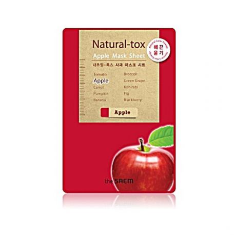 Saem Маска тканевая  яблочная New_Natural-tox Apple Mask Sheet