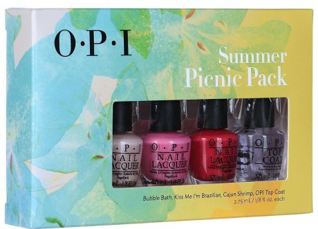 OPI OPI Набор мини-лаков для ногтей "Summer Picnic Pack", 4 х 3,75 мл