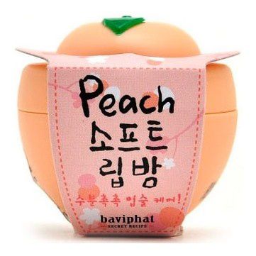 Baviphat Бальзам для губ персик Peach Soft Lip Balm