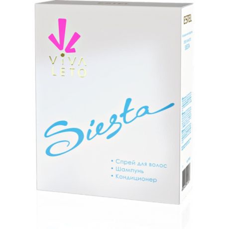 Estel Professional VIVA LETO SIESTA Набор мини-продуктов: шампунь 60 мл, кондиционер 60 мл, спрей для волос 50 мл