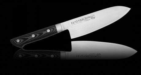Нож Сантоку Hatamoto WAVE 165 мм, сталь  VG-10