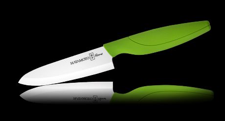 Керамический нож Шефа Hatamoto Home, 150мм, зеленый