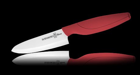 Керамический нож Шефа Hatamoto Home, 150мм, красный