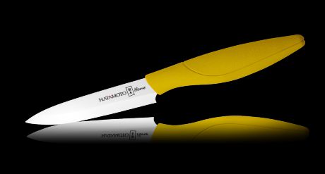 Керамический нож Hatamoto Home, 110мм, желтый