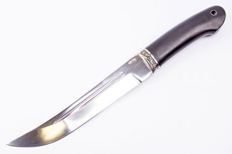 Нож Пластунский 95х18, мельхиор