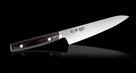 Нож Универсальный Kanetsugu Saiun Damascus 150 мм, сталь VG-10