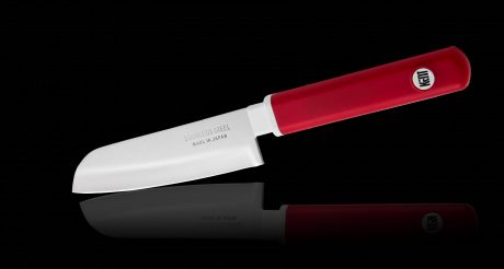 Нож для чистки овощей Special series 100 мм, сталь AUS-8, красный