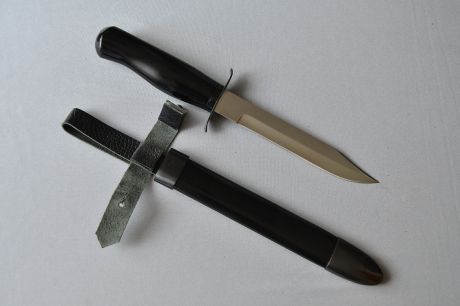 Нож НР-40, черный, хромированный
