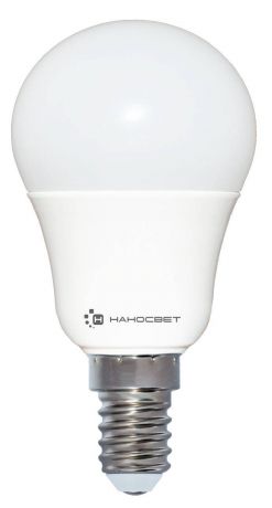 Лампа светодиодная E14 7,5W 4000K груша матовая LC-P45-7.5/E14/840 L205