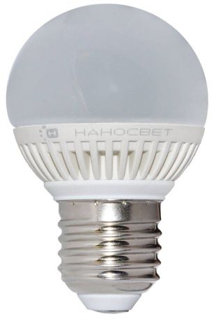 Лампа светодиодная E27 5W 4000K шар матовый LC-G-5/E27/840 L138