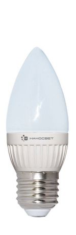 Лампа светодиодная E27 6,5W 4000K свеча матовая LC-CD-6.5/E27/840 L203