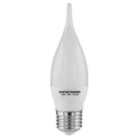 Лампа светодиодная SMD E27 6W 4200K свеча на ветру матовая 4690389055010