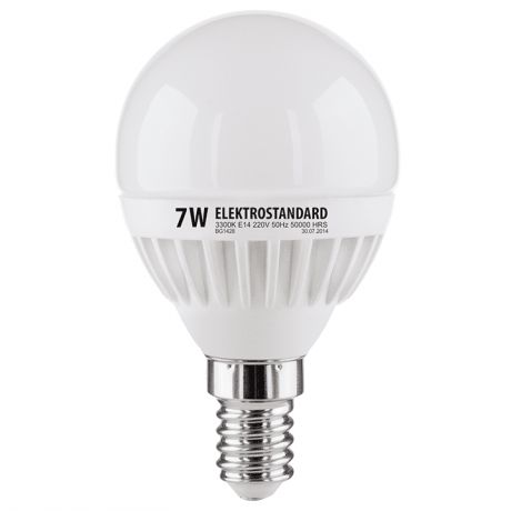 Лампа светодиодная Mini Classic E14 7W 6500K шар матовый 4690389061653