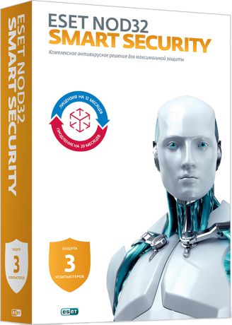ESET NOD32 Smart Security (3 ПК, 1 год или продление на 20 месяцев) (Цифровая версия)