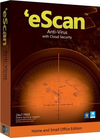 eScan AntiVirus для дома и малого офиса (2 ПК, 1 год) (Цифровая версия)