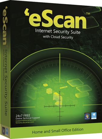 eScan Internet Security Suite with Cloud Security для дома и малого офиса (1 ПК, 1 год) (Цифровая версия)